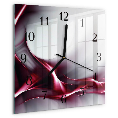 Wanduhr aus glas Abstraktion