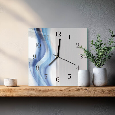 Wanduhr aus glas Abstrakter Rauch