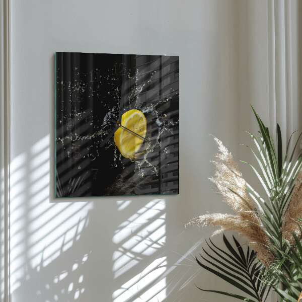 Wanduhr aus glas Zitronensäure