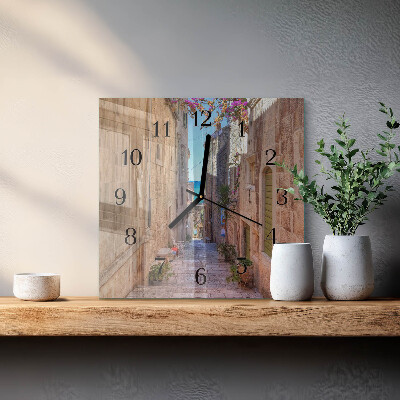 Wanduhr aus glas Avenue