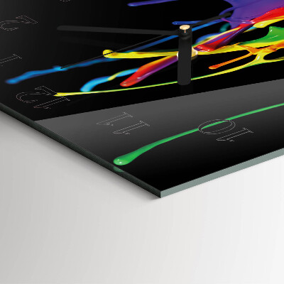 Wanduhr aus glas Farbe