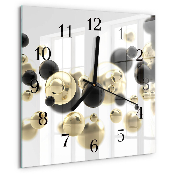 Wanduhr aus glas Abstraktion