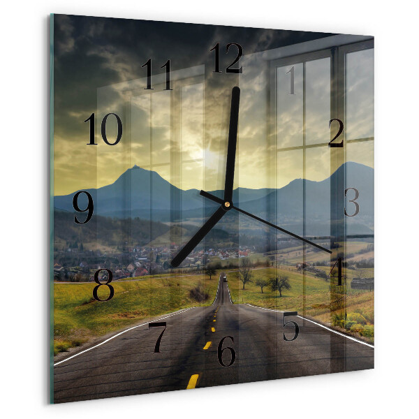 Wanduhr aus glas Pfadgebirge