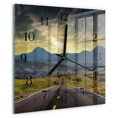 Wanduhr aus glas Pfadgebirge