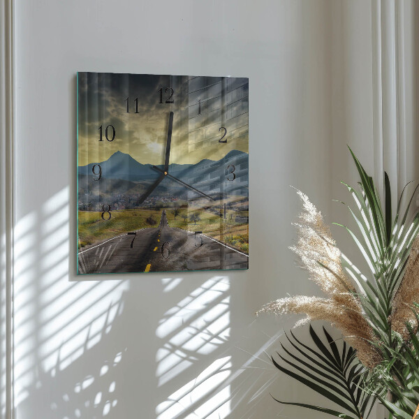 Wanduhr aus glas Pfadgebirge
