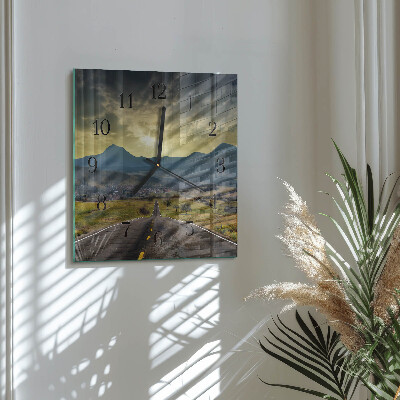 Wanduhr aus glas Pfadgebirge