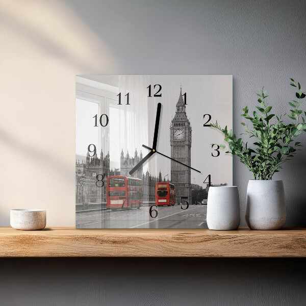 Wanduhr aus glas London