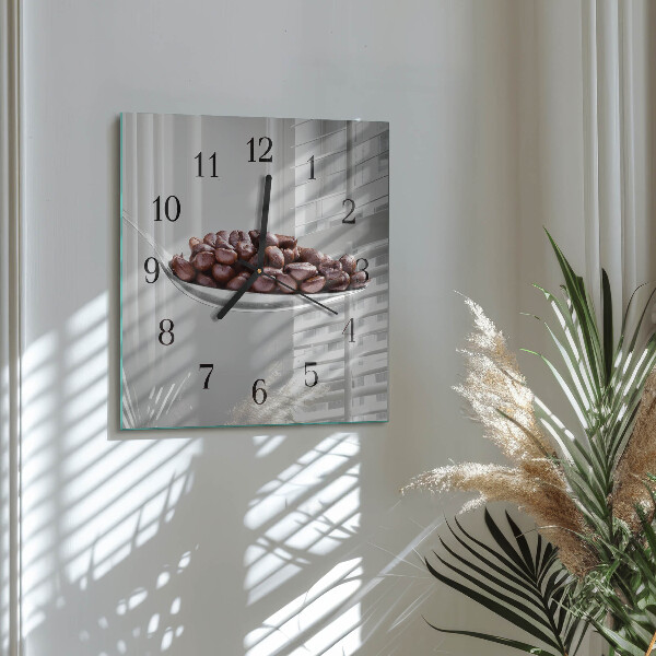 Wanduhr aus glas Ein Löffel Kaffee