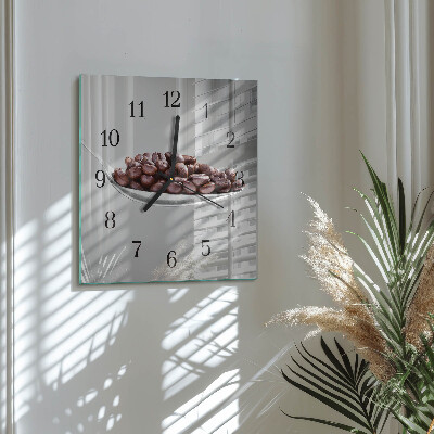 Wanduhr aus glas Ein Löffel Kaffee