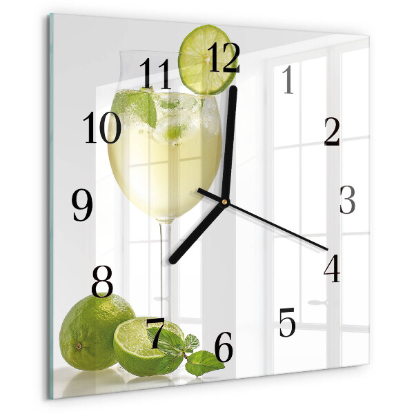 Wanduhr aus glas Kalziumkarbonat