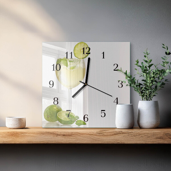 Wanduhr aus glas Kalziumkarbonat