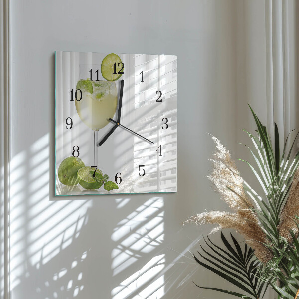 Wanduhr aus glas Kalziumkarbonat