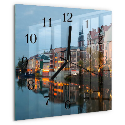 Wanduhr aus glas Altstadt
