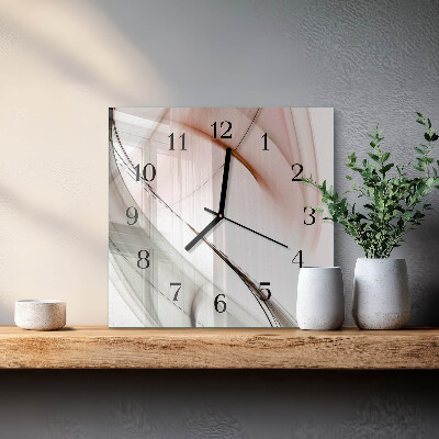Wanduhr aus glas Abstraktion