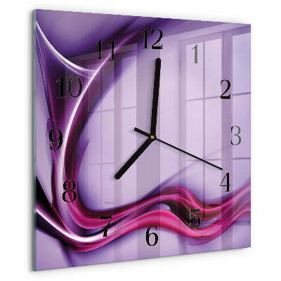 Wanduhr aus glas Abstraktion