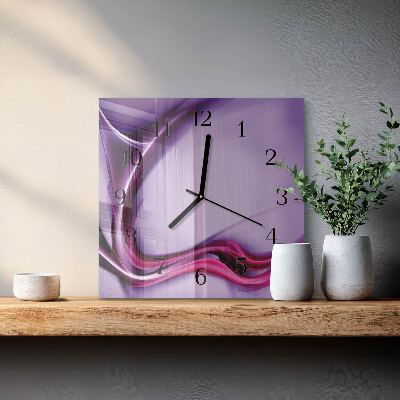 Wanduhr aus glas Abstraktion