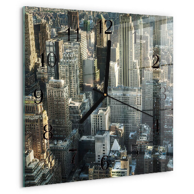 Wanduhr aus glas Horizont