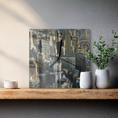 Wanduhr aus glas Horizont