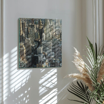 Wanduhr aus glas Horizont