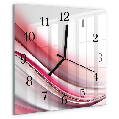 Wanduhr aus glas Abstraktion
