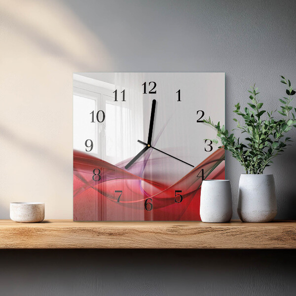 Wanduhr aus glas Abstraktion