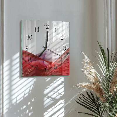 Wanduhr aus glas Abstraktion