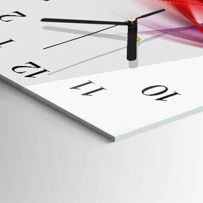 Wanduhr aus glas Abstraktion