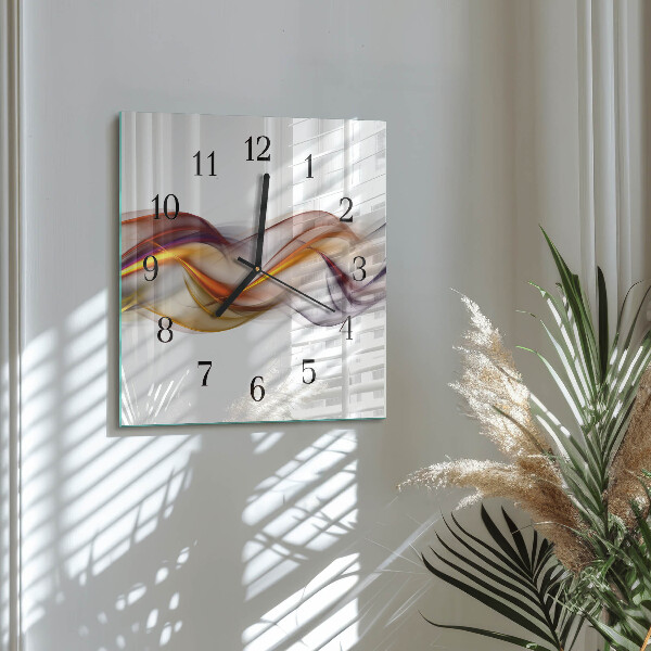 Wanduhr aus glas Abstraktion