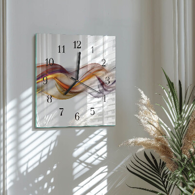 Wanduhr aus glas Abstraktion
