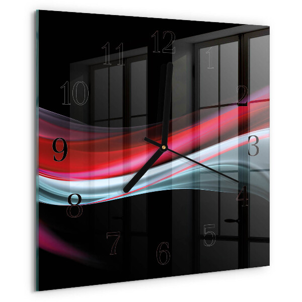 Wanduhr aus glas Abstraktion