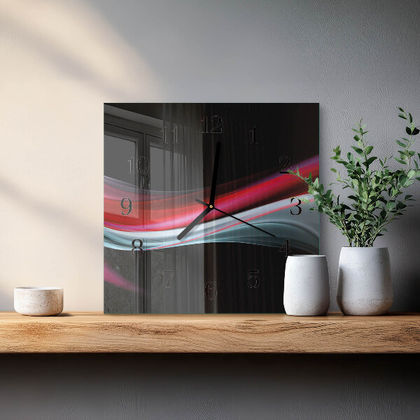 Wanduhr aus glas Abstraktion