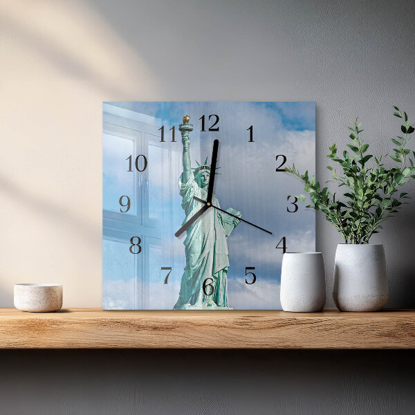 Wanduhr aus glas Freiheitsstatue