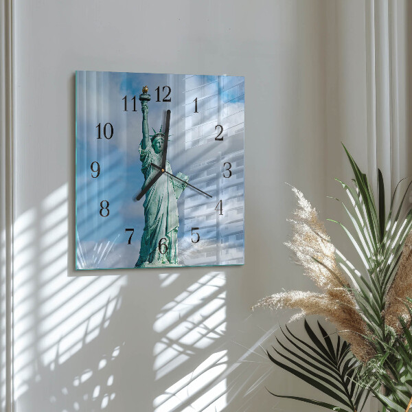 Wanduhr aus glas Freiheitsstatue