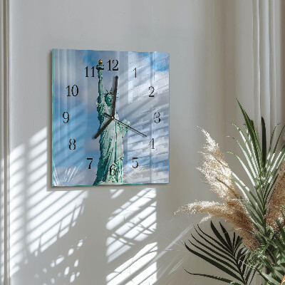 Wanduhr aus glas Freiheitsstatue