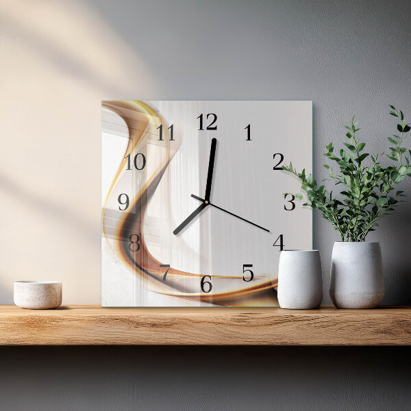 Wanduhr aus glas Abstraktion