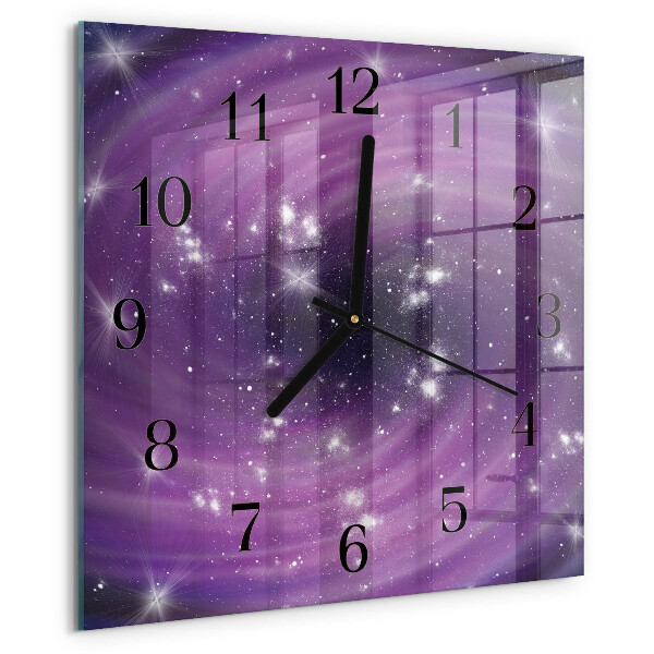 Wanduhr aus glas Abstraktion
