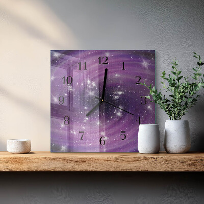 Wanduhr aus glas Abstraktion