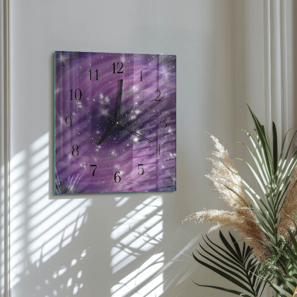 Wanduhr aus glas Abstraktion