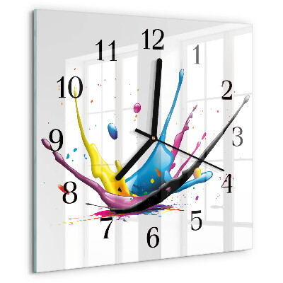 Wanduhr aus glas Farbe