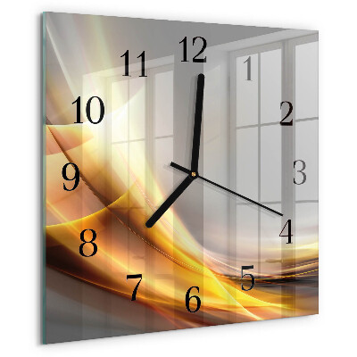 Wanduhr aus glas Abstraktion