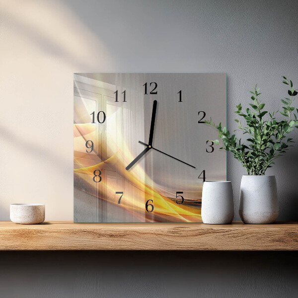 Wanduhr aus glas Abstraktion