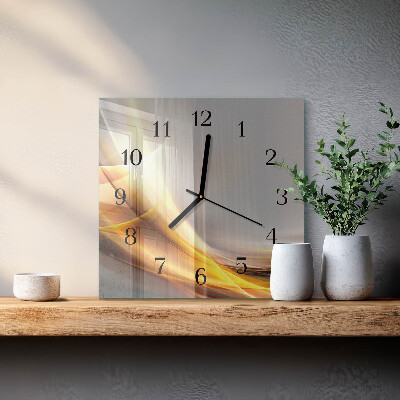 Wanduhr aus glas Abstraktion
