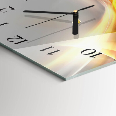 Wanduhr aus glas Abstraktion