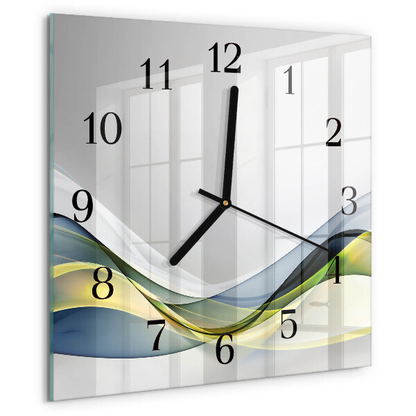 Wanduhr aus glas Abstraktion