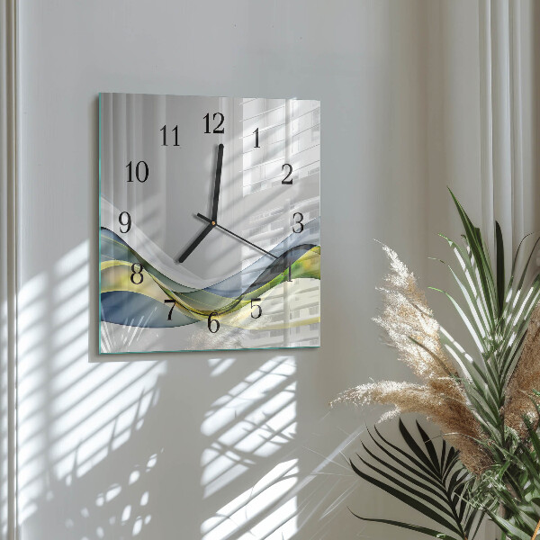 Wanduhr aus glas Abstraktion