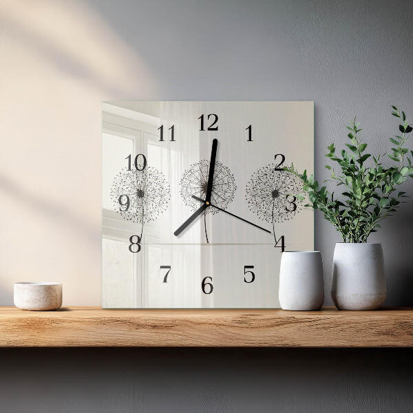 Wanduhr aus glas Abstraktion