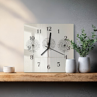 Wanduhr aus glas Abstraktion
