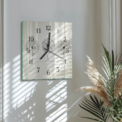 Wanduhr aus glas Abstraktion
