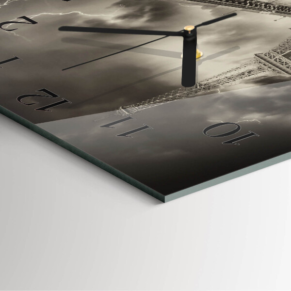 Wanduhr aus glas Paris