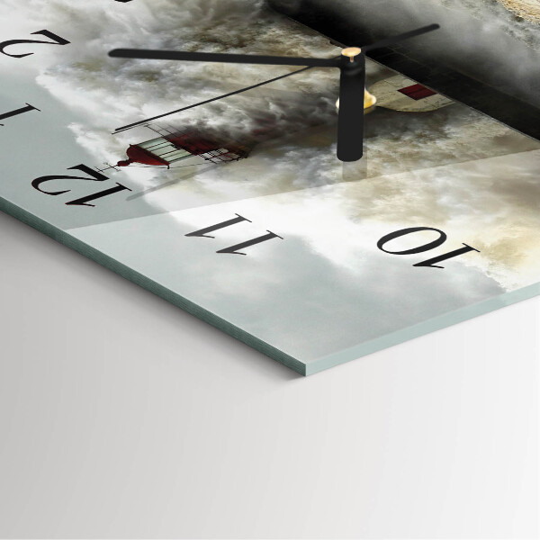 Wanduhr aus glas Sturm
